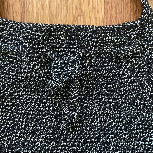 The Original Sak Chocolate Charcoal Crochet Shoulder Handbag Bag Purse Knit - Picture 5 of 10